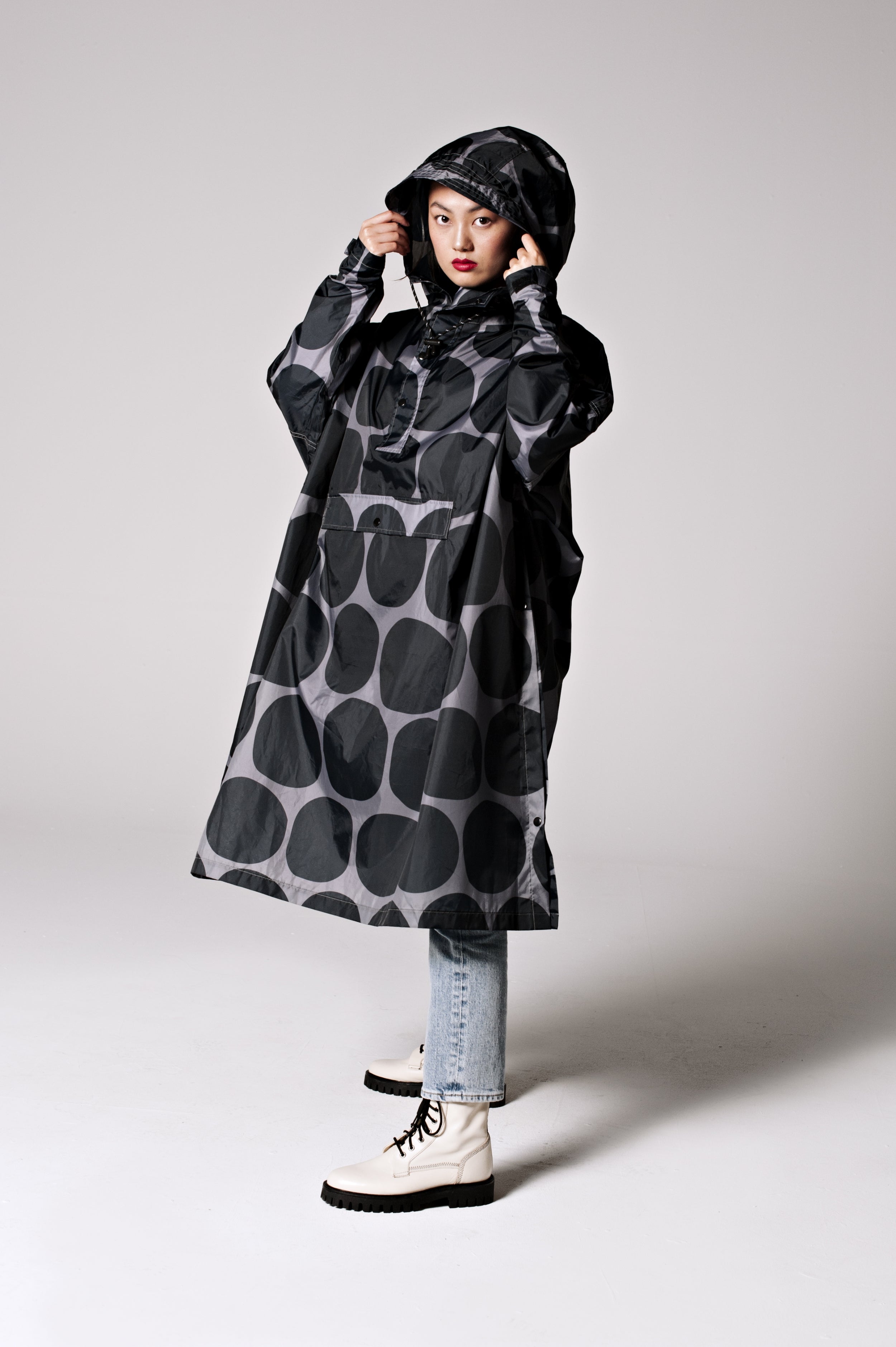 Black Polka - Rain Poncho