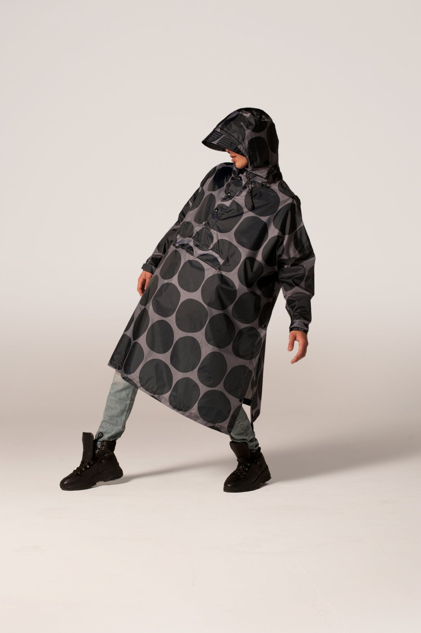 Black Polka - Rain Poncho