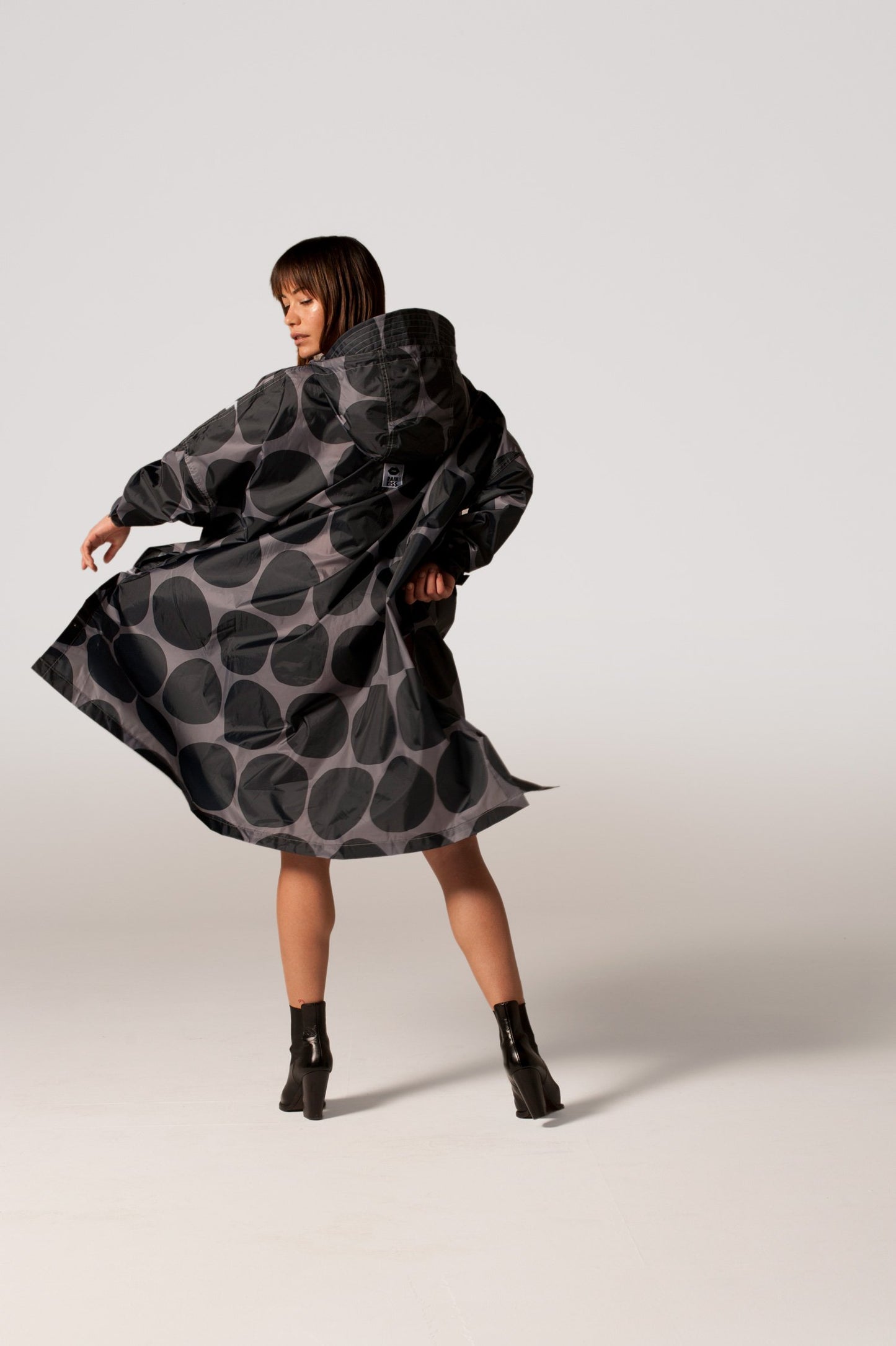 Black Polka - Rain Poncho